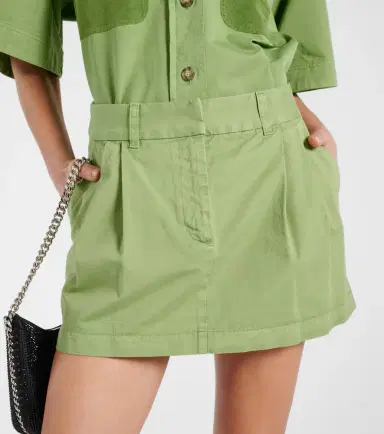 Stella McCartney Cotton canvas miniskirt | Thumbnail 2 Stella McCartney Cotton canvas miniskirt | Thumbnail 2