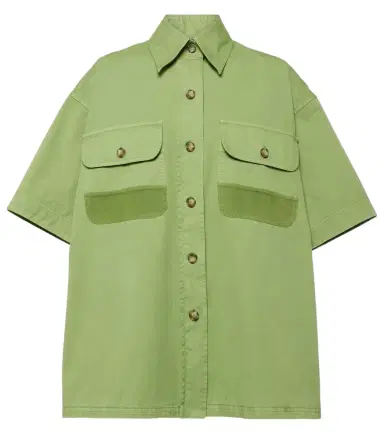 Stella McCartney Oversized cotton canvas shirt | Thumbnail 1 Stella McCartney Oversized cotton canvas shirt | Thumbnail 1