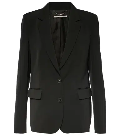 Stella McCartney Single-breasted wool blend blazer | Thumbnail 1 Stella McCartney Single-breasted wool blend blazer | Thumbnail 1