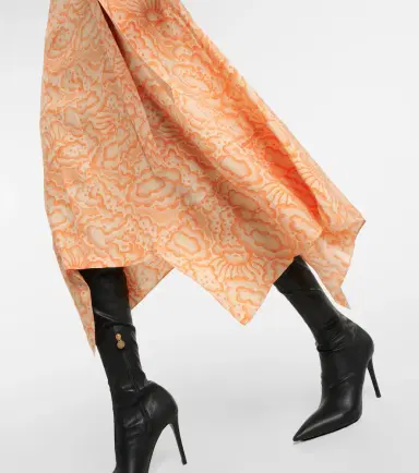 Stella McCartney Printed asymmetric silk midi dress | Thumbnail 3 Stella McCartney Printed asymmetric silk midi dress | Thumbnail 3