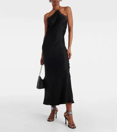 Stella McCartney Floral jacquard lace midi dress | Thumbnail 2 Stella McCartney Floral jacquard lace midi dress | Thumbnail 2