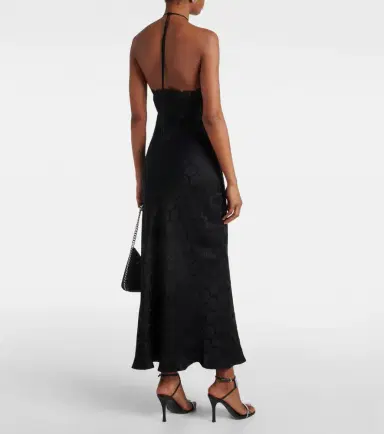 Stella McCartney Floral jacquard lace midi dress | Thumbnail 4 Stella McCartney Floral jacquard lace midi dress | Thumbnail 4