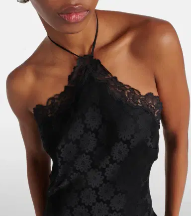 Stella McCartney Floral jacquard lace midi dress | Thumbnail 5 Stella McCartney Floral jacquard lace midi dress | Thumbnail 5