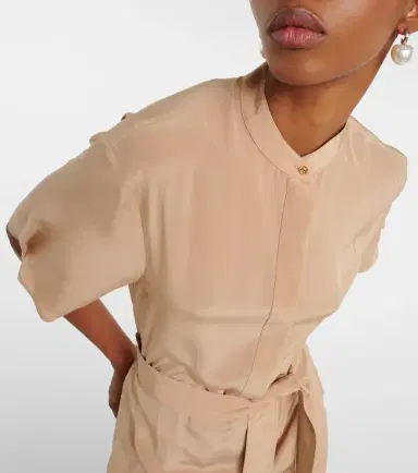 Stella McCartney Silk crêpe de chine shirt dress | Thumbnail 2 Stella McCartney Silk crêpe de chine shirt dress | Thumbnail 2