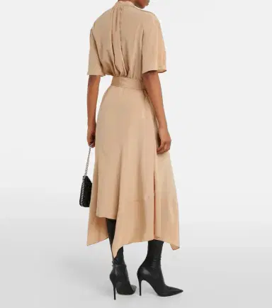 Stella McCartney Silk crêpe de chine shirt dress | Thumbnail 4 Stella McCartney Silk crêpe de chine shirt dress | Thumbnail 4