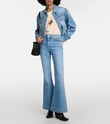 Stella McCartney High-rise flared jeans | Thumbnail 6 Stella McCartney High-rise flared jeans | Thumbnail 6