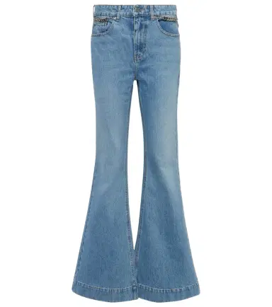 Stella McCartney High-rise flared jeans | Thumbnail 1 Stella McCartney High-rise flared jeans | Thumbnail 1
