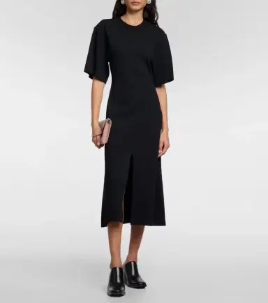 Stella McCartney Ruffled midi dress | Thumbnail 3 Stella McCartney Ruffled midi dress | Thumbnail 3