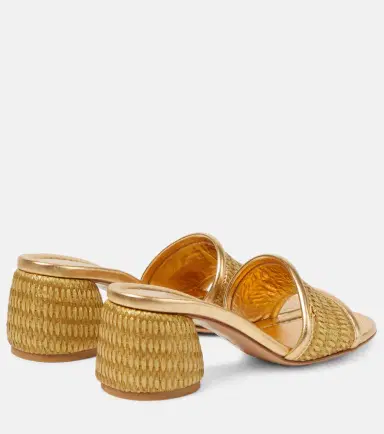 Gianvito Rossi Marbella leather-trimmed sandals | Thumbnail 4 Gianvito Rossi Marbella leather-trimmed sandals | Thumbnail 4