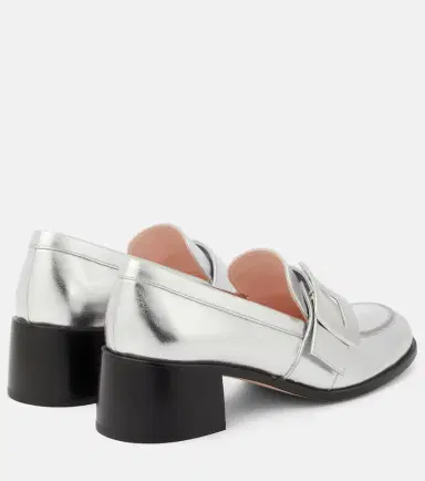 Roger Vivier Viv' Rangers embellished metallic leather loafers | Thumbnail 2 Roger Vivier Viv' Rangers embellished metallic leather loafers | Thumbnail 2
