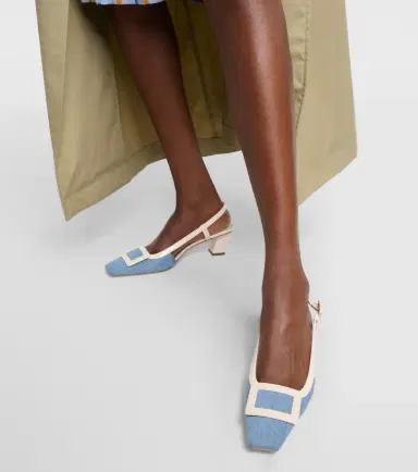 Roger Vivier Belle Vivier 45 slingback pumps | Thumbnail 3 Roger Vivier Belle Vivier 45 slingback pumps | Thumbnail 3
