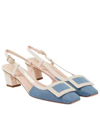 Roger Vivier Belle Vivier 45 slingback pumps | Thumbnail 1 Roger Vivier Belle Vivier 45 slingback pumps | Thumbnail 1