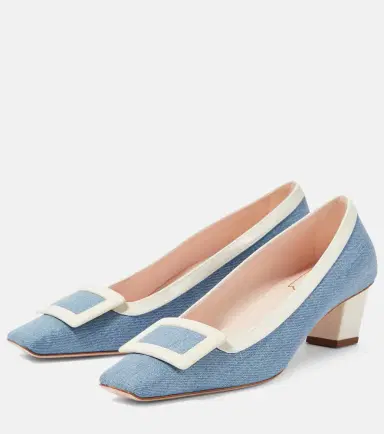 Roger Vivier Belle Vivier 45 canvas pumps | Thumbnail 3 Roger Vivier Belle Vivier 45 canvas pumps | Thumbnail 3