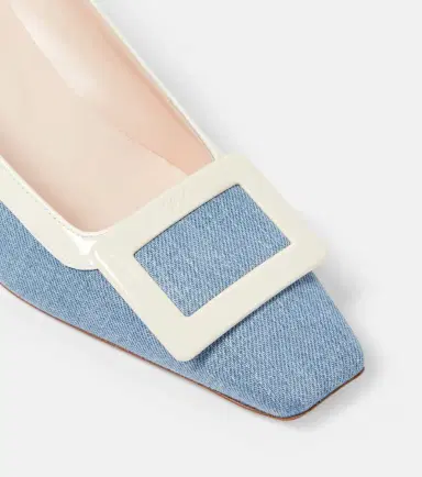 Roger Vivier Belle Vivier 45 canvas pumps | Thumbnail 4 Roger Vivier Belle Vivier 45 canvas pumps | Thumbnail 4