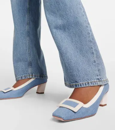Roger Vivier Belle Vivier 45 canvas pumps | Thumbnail 6 Roger Vivier Belle Vivier 45 canvas pumps | Thumbnail 6