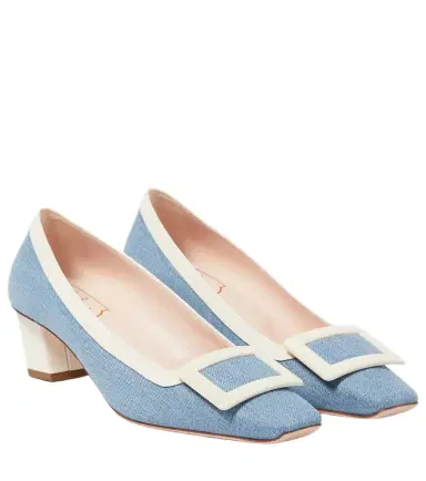 Roger Vivier Belle Vivier 45 canvas pumps | Thumbnail 1 Roger Vivier Belle Vivier 45 canvas pumps | Thumbnail 1