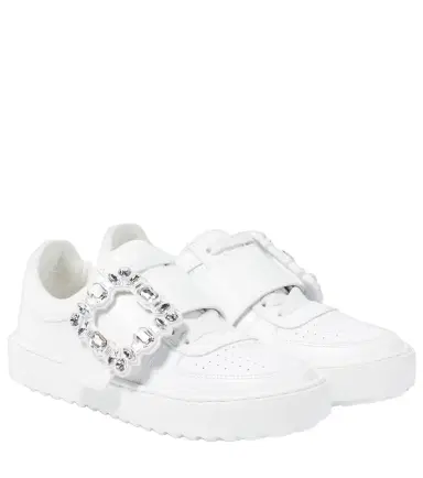 Roger Vivier Very Vivier embellished leather sneakers | Thumbnail 1 Roger Vivier Very Vivier embellished leather sneakers | Thumbnail 1