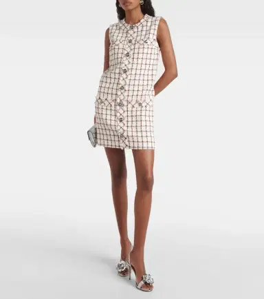 Veronica Beard Laurel cotton-blend tweed minidress | Thumbnail 2 Veronica Beard Laurel cotton-blend tweed minidress | Thumbnail 2