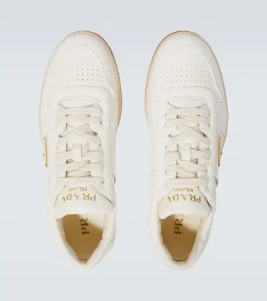 Prada Downtown logo leather sneakers | Thumbnail 4 Prada Downtown logo leather sneakers | Thumbnail 4