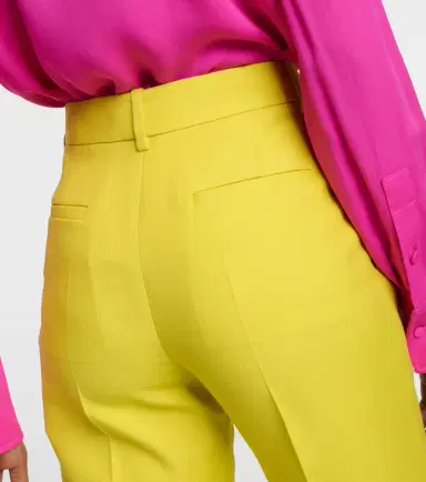 Valentino Crêpe Couture high-rise straight pants | Thumbnail 5 Valentino Crêpe Couture high-rise straight pants | Thumbnail 5