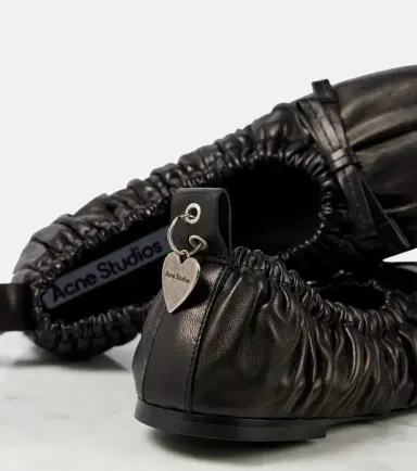 Acne Studios Bow-detail leather ballet flats | Thumbnail 4 Acne Studios Bow-detail leather ballet flats | Thumbnail 4