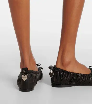 Acne Studios Bow-detail leather ballet flats | Thumbnail 6 Acne Studios Bow-detail leather ballet flats | Thumbnail 6