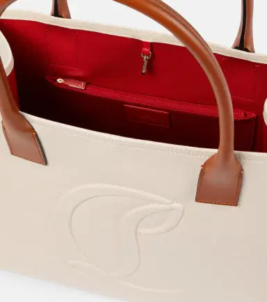Christian Louboutin By My Side E/W Large canvas tote bag | Thumbnail 3 Christian Louboutin By My Side E/W Large canvas tote bag | Thumbnail 3