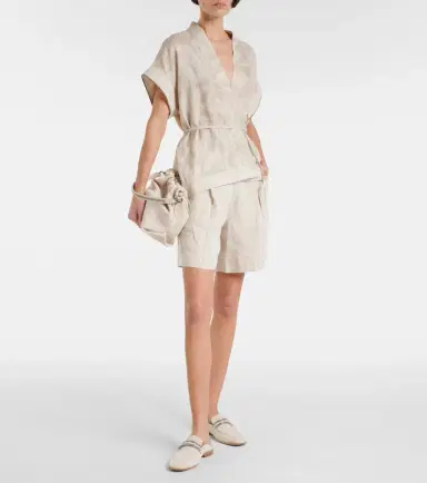 Brunello Cucinelli Linen shorts | Thumbnail 3 Brunello Cucinelli Linen shorts | Thumbnail 3