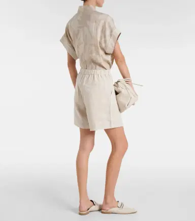 Brunello Cucinelli Linen shorts | Thumbnail 4 Brunello Cucinelli Linen shorts | Thumbnail 4