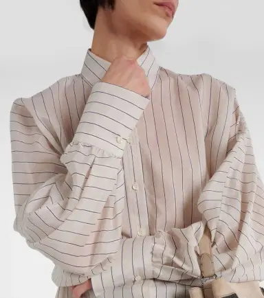Brunello Cucinelli Cotton-blend lamé shirt | Thumbnail 6 Brunello Cucinelli Cotton-blend lamé shirt | Thumbnail 6