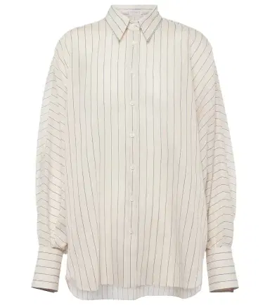 Brunello Cucinelli Cotton-blend lamé shirt | Thumbnail 1 Brunello Cucinelli Cotton-blend lamé shirt | Thumbnail 1