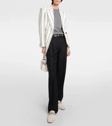 Brunello Cucinelli Twill straight pants | Thumbnail 2 Brunello Cucinelli Twill straight pants | Thumbnail 2
