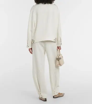 Brunello Cucinelli Cotton and linen biker jacket | Thumbnail 5 Brunello Cucinelli Cotton and linen biker jacket | Thumbnail 5