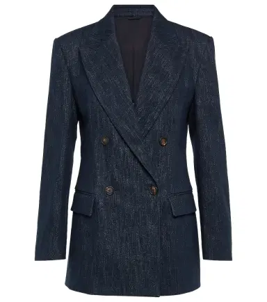 Brunello Cucinelli Metallic cotton-blend blazer | Thumbnail 1 Brunello Cucinelli Metallic cotton-blend blazer | Thumbnail 1