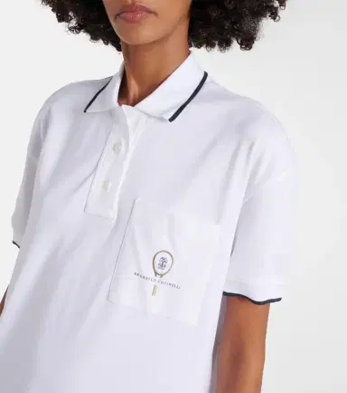 Brunello Cucinelli Pleated cotton polo dress | Thumbnail 6 Brunello Cucinelli Pleated cotton polo dress | Thumbnail 6