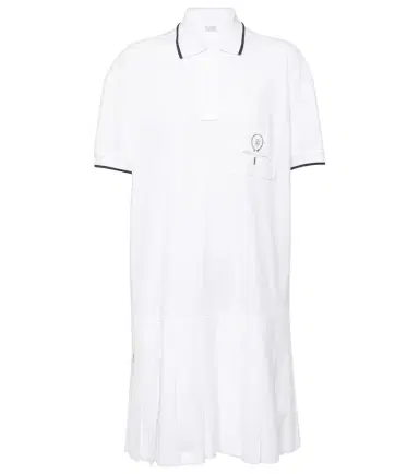 Brunello Cucinelli Pleated cotton polo dress | Thumbnail 1 Brunello Cucinelli Pleated cotton polo dress | Thumbnail 1