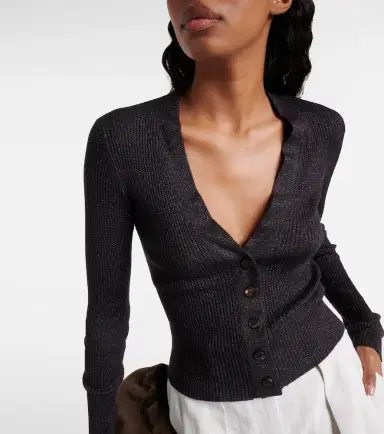 Brunello Cucinelli Cashmere and silk-blend cardigan | Thumbnail 2 Brunello Cucinelli Cashmere and silk-blend cardigan | Thumbnail 2