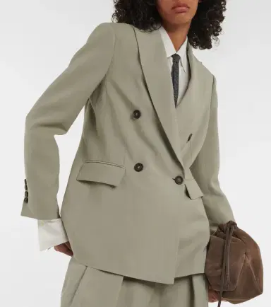 Brunello Cucinelli Double-breasted blazer | Thumbnail 4 Brunello Cucinelli Double-breasted blazer | Thumbnail 4
