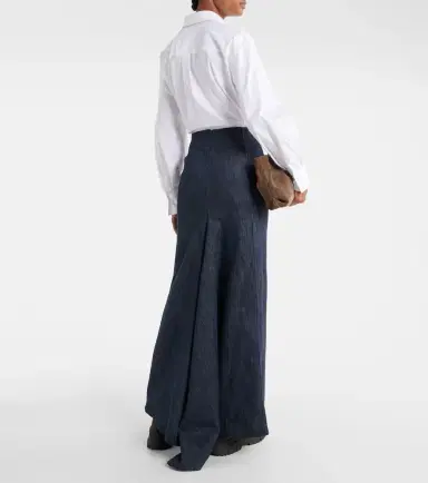 Brunello Cucinelli Cotton-blend maxi skirt | Thumbnail 2 Brunello Cucinelli Cotton-blend maxi skirt | Thumbnail 2