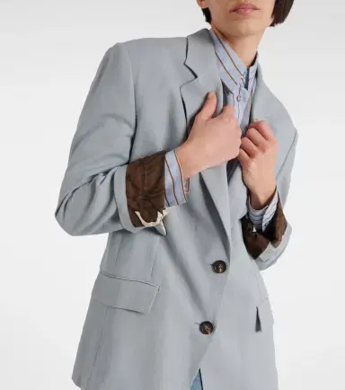Brunello Cucinelli Single-breasted blazer | Thumbnail 6 Brunello Cucinelli Single-breasted blazer | Thumbnail 6