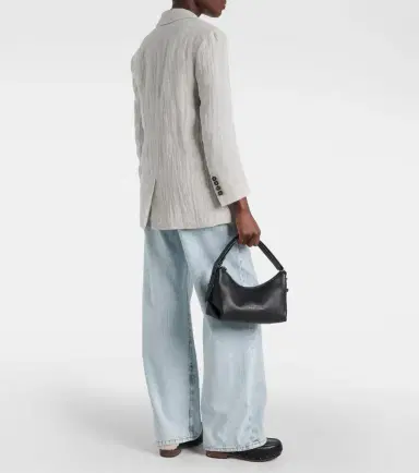 Brunello Cucinelli Oversized V-neck linen-blend blazer | Thumbnail 3 Brunello Cucinelli Oversized V-neck linen-blend blazer | Thumbnail 3