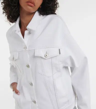 Brunello Cucinelli Cotton-blend denim jacket | Thumbnail 5 Brunello Cucinelli Cotton-blend denim jacket | Thumbnail 5