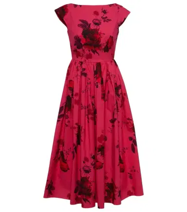 Erdem Floral cotton faille midi dress | Thumbnail 1 Erdem Floral cotton faille midi dress | Thumbnail 1