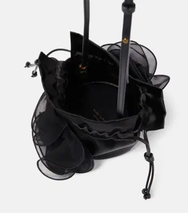 Magda Butrym Magda Small floral-appliqué silk bucket bag | Thumbnail 3 Magda Butrym Magda Small floral-appliqué silk bucket bag | Thumbnail 3