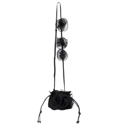 Magda Butrym Magda Small floral-appliqué silk bucket bag | Thumbnail 1 Magda Butrym Magda Small floral-appliqué silk bucket bag | Thumbnail 1