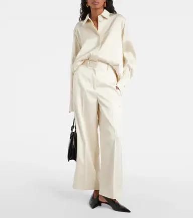 Jil Sander Satin wide-leg pants | Thumbnail 2 Jil Sander Satin wide-leg pants | Thumbnail 2