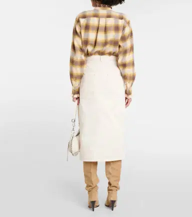 Marant Etoile Flozia cotton midi skirt | Thumbnail 3 Marant Etoile Flozia cotton midi skirt | Thumbnail 3