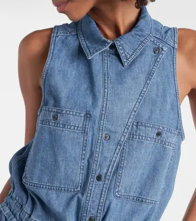 Marant Etoile Ines denim minidress | Thumbnail 2 Marant Etoile Ines denim minidress | Thumbnail 2