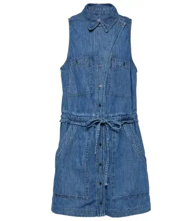 Marant Etoile Ines denim minidress | Thumbnail 1 Marant Etoile Ines denim minidress | Thumbnail 1