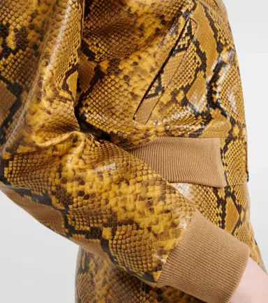 Isabel Marant Cerem snake-effect leather bomber jacket | Thumbnail 4 Isabel Marant Cerem snake-effect leather bomber jacket | Thumbnail 4